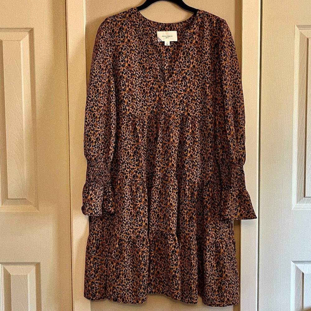 Tuckernuck Pomander Place Leopard Kenzo Dress, Size L